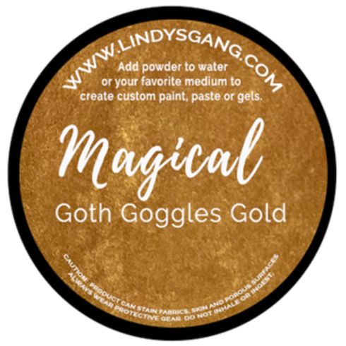 Lindys Stamp Gang - Pigmentpulver "Goth Goggles Gold" Magical 7g