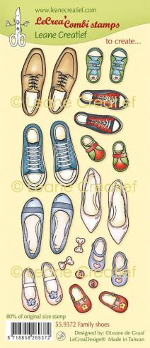 Leane Creatief - Stempelset "Shoes" LeCrea Combi Clear Stamps