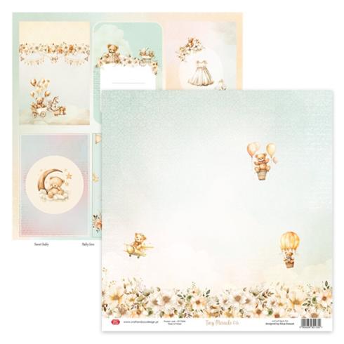 Craft & You Design - Designpapier "Tiny Miracles" Paper Pad 12x12 Inch - 12 Bogen