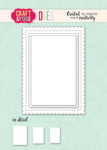 Craft & You Design - Stanzschablone "ATC Biscuit Frame" Dies