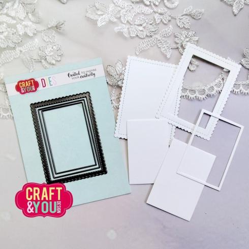 Craft & You Design - Stanzschablone "ATC Biscuit Frame" Dies