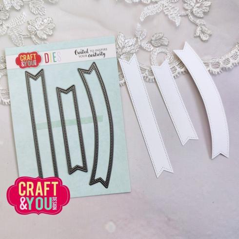 Craft & You Design - Stanzschablone "Banners" Dies