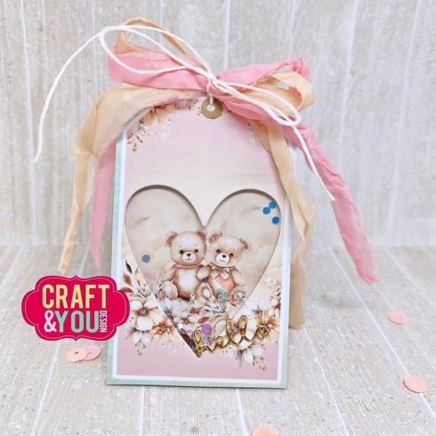 Craft & You Design - Stanzschablone "Biscuit Frame Hearts" Dies