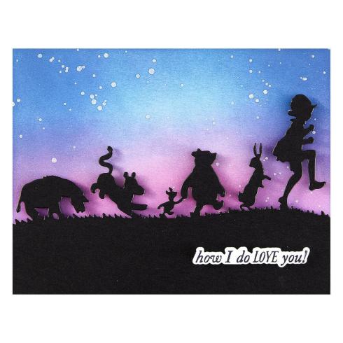 Spellbinders - Stanzschablone "Pooh & Friends Silhouette" Dies