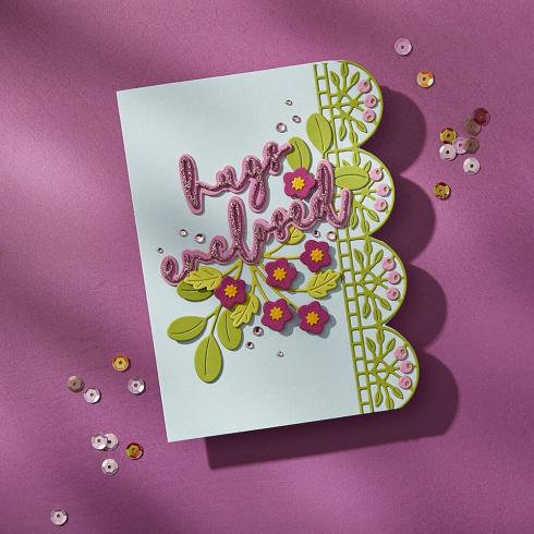 Spellbinders - Stanzschablone "Vivid Script Sentiments" Dies