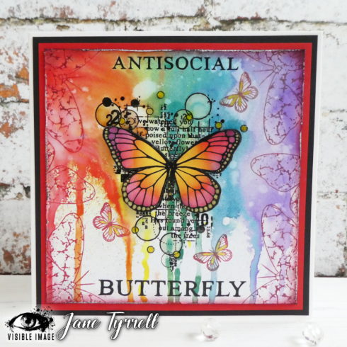 Visible Image - Stempelset A6 "Antisocial Butterfly" Clear Stamps