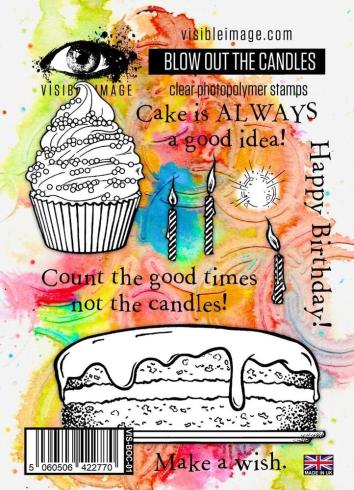 Visible Image - Stempelset A6 "Blow Out The Candles" Clear Stamps