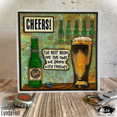 Visible Image - Stempelset A6 "Bring On The Beers" Clear Stamps