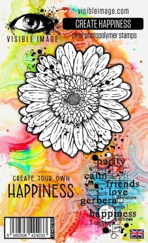 Visible Image - Stempelset A6 "Create Happiness" Clear Stamps