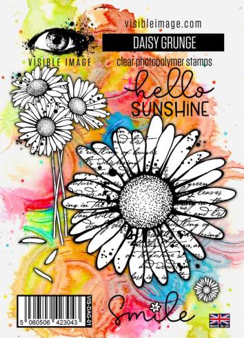 Visible Image - Stempelset A6 "Daisy Grunge" Clear Stamps