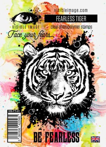 Visible Image - Stempelset A6 "Fearless Tiger" Clear Stamps