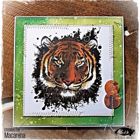 Visible Image - Stempelset A6 "Fearless Tiger" Clear Stamps