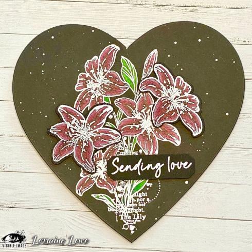 Visible Image - Stempelset A6 "Lilies With Love" Clear Stamps