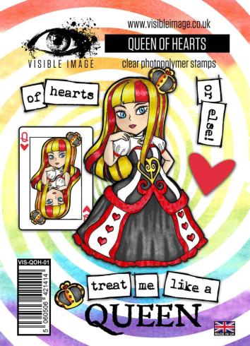 Visible Image - Stempelset A6 "Queen of Hearts" Clear Stamps