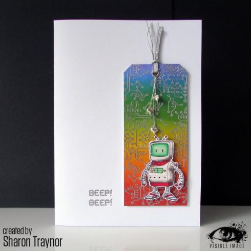 Visible Image - Stempelset A6 "Robot Data" Clear Stamps