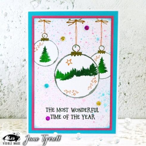 Visible Image - Stempelset A6 "Sketched Baubles" Clear Stamps