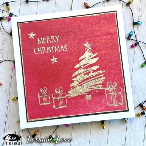 Visible Image - Stempelset A6 "Sketched Christmas Trees" Clear Stamps