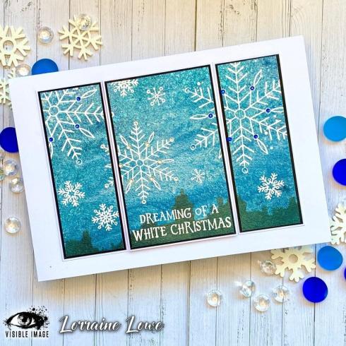 Visible Image - Stempelset A6 "Sketched Snowflakes" Clear Stamps