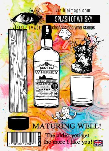 Visible Image - Stempelset A6 "Splash of Whisky" Clear Stamps