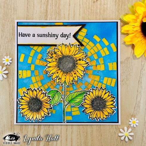 Visible Image - Stempelset A6 "Sunflower Grunge" Clear Stamps