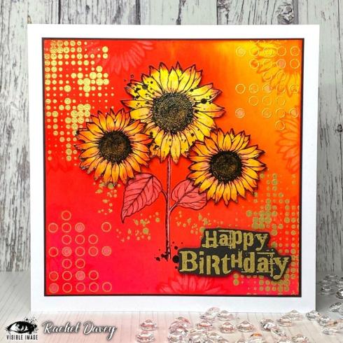 Visible Image - Stempelset A6 "Sunflower Grunge" Clear Stamps