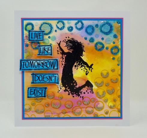 Visible Image - Stempelset A6 "Tomorrow Doesn't Exist" Clear Stamps