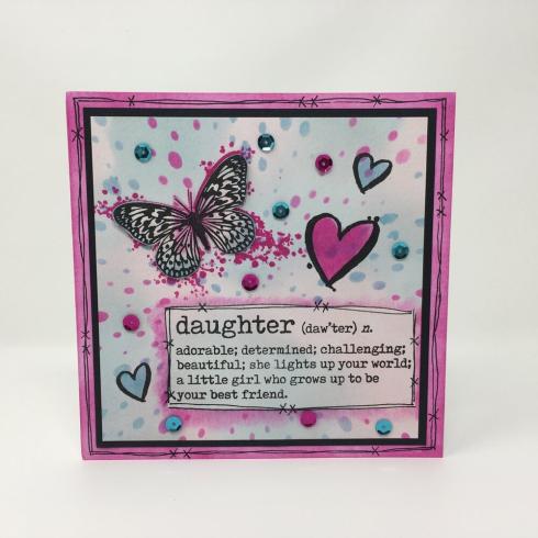 Visible Image - Stempel A7 "Daughter Definition" Clear Stamps