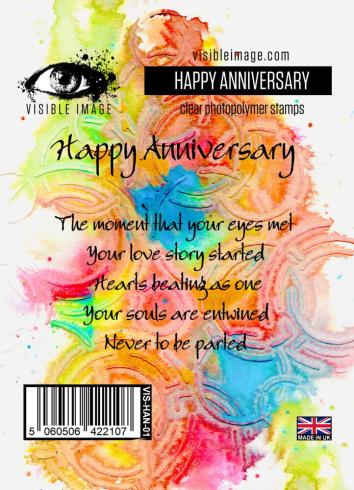 Visible Image - Stempelset A7 "Happy Anniversary" Clear Stamps