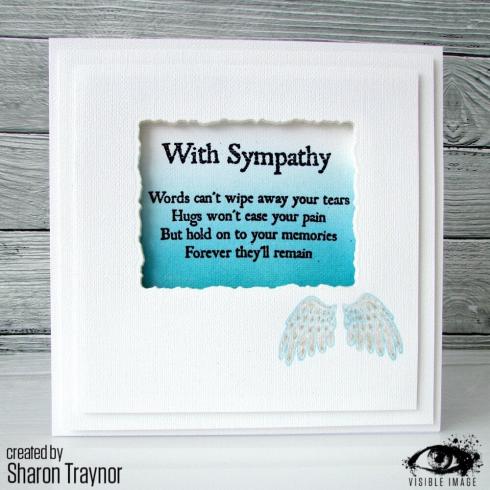 Visible Image - Stempelset A7 "With Sympathy" Clear Stamps