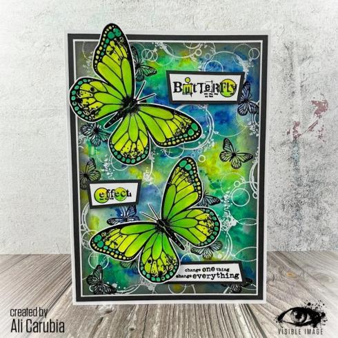 Visible Image - Stempelset A5 "Butterfly Effect" Clear Stamps