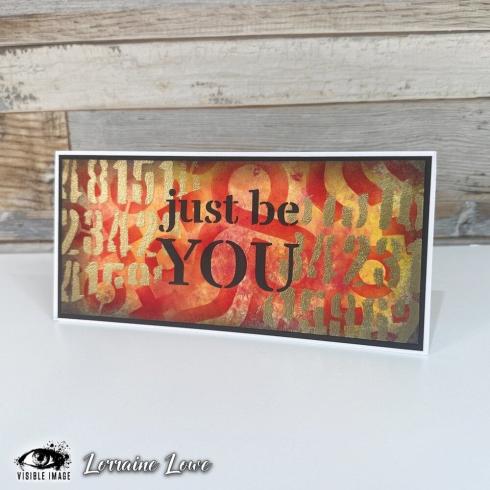 Visible Image - Schablone 4x4 Inch "Just Be You" Stencil