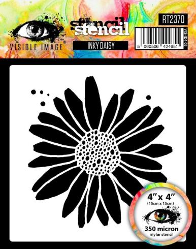 Visible Image - Schablone 4x4 Inch "Inky Daisy" Stencil