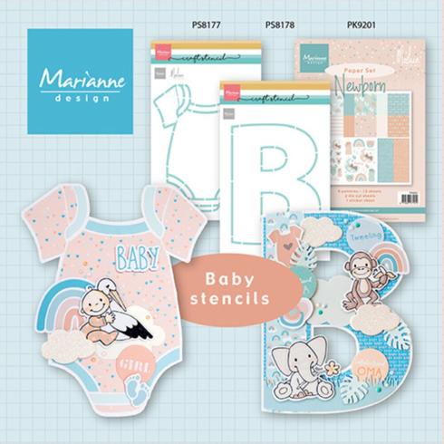 Marianne Design - Schablone 14,9x21cm "Onesie" Stencil