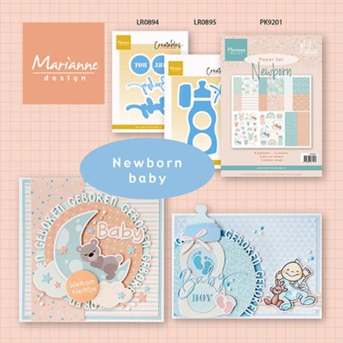 Marianne Design - Präge- und Stanzschablone "Baby Boy & Girl Text" Creatables Dies