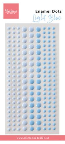 Marianne Design - Klebeperlen "Light Blue" Enamel Dots