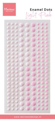 Marianne Design - Klebeperlen "Light Pink" Enamel Dots