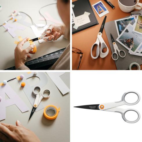 Fiskars - Softgrip Schere - Micro-Tip Scissors 13cm