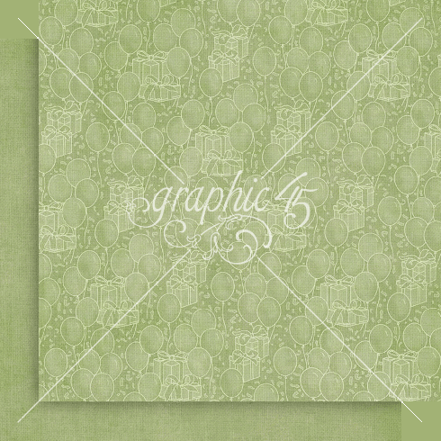 Graphic 45 - Designpapier "Hip Hip Hooray" Patterns & Solid Pad 12x12 Inch - 16 Bogen