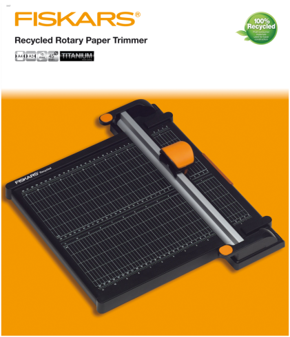 Fiskars - Schneidebrett "Recycled" Paper Trimmer Rotary A4