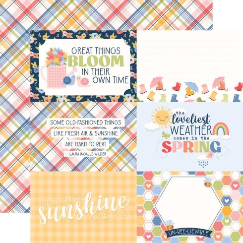 Echo Park - Designpapier "Blossoms And Bees" Collection Kit 12x12 Inch - 12 Bogen