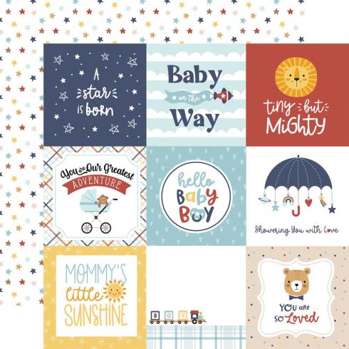 Echo Park - Designpapier "Baby On Board It's a Boy!" Collection Kit 12x12 Inch - 12 Bogen