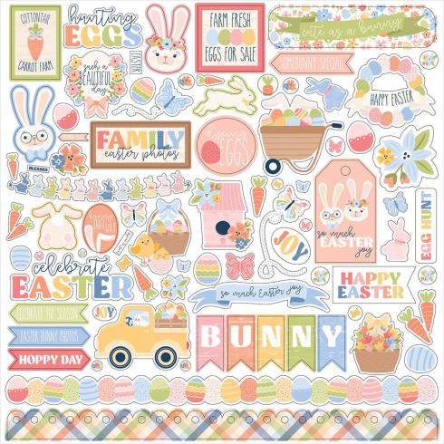 Echo Park - Designpapier "Bunnies And Baskets" Collection Kit 12x12 Inch - 12 Bogen