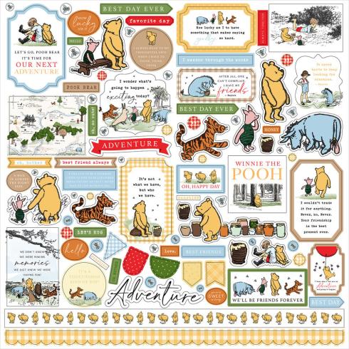 Echo Park - Designpapier "The House At Pooh Corner" Collection Kit 12x12 Inch - 12 Bogen