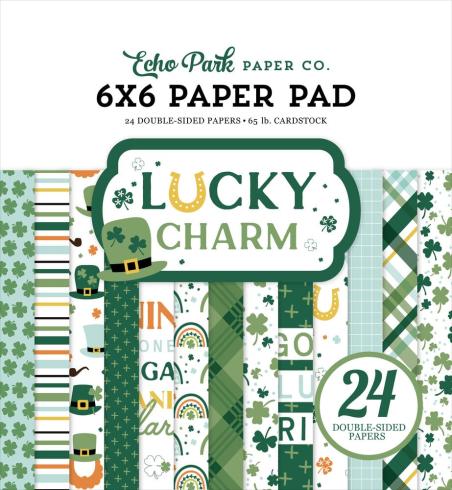 Echo Park - Designpapier "Lucky Charm" Paper Pack 6x6 Inch - 24 Bogen