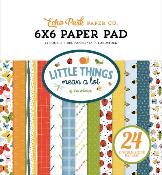 Echo Park - Designpapier "Little Things Mean A Lot" Paper Pack 6x6 Inch - 24 Bogen