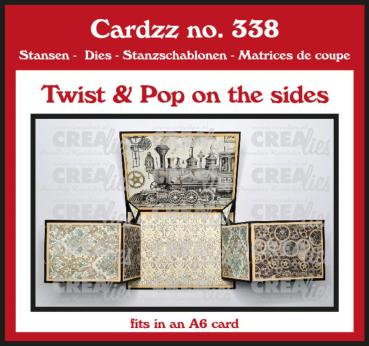 Crealies - Stanzschablone "No. 338 Twist & Pop On The Sides" Cardzz Dies