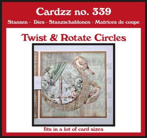 Crealies - Stanzschablone "No. 339 Twist & Rotate Circles" Cardzz Dies