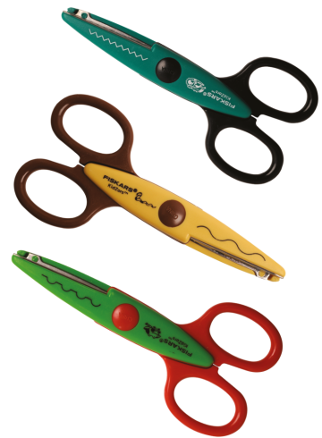 Fiskars - Kinderscherenset "Swamp Animals" Kidzors Scissors Set 3-teilig