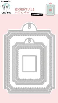 Creative Craft Lab - Studio Light - Stanzschablone "Tag Ticket XL" Dies