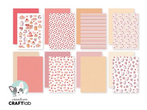 Creative Craft Lab - Studio Light - Friendz Designpapier "Pad Tea Party " Paper Pack 21x14,8 cm - 24 Bogen